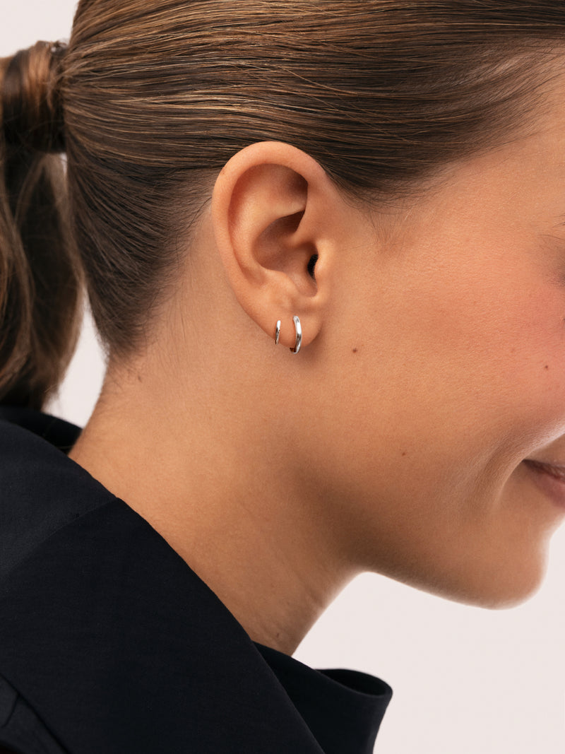 Pendientes Gota Spiral Acero