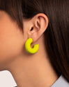 Pendientes Aro Gummy Lima Acero