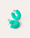 Gummy Turquoise Stainless Steel Earrings 