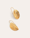 Leaf Stainless Steel Gold Earrings