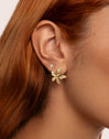 Jasmine Stainless Steel Gold Earrings