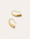 Pendientes Long Gota Acero Baño Oro