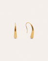 Pendientes Long Gota Acero Baño Oro