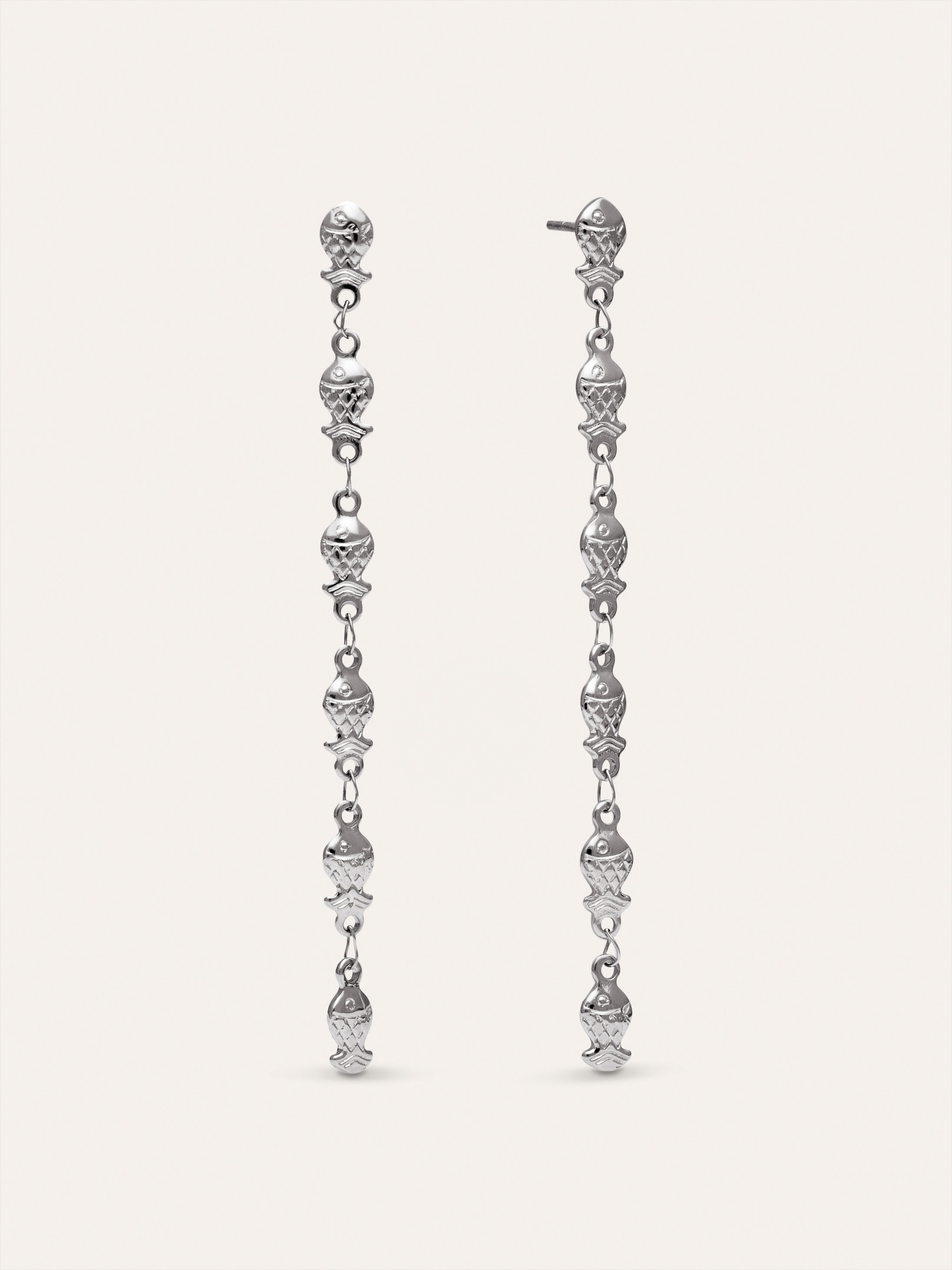Boucles D'oreilles Long Mar Acier