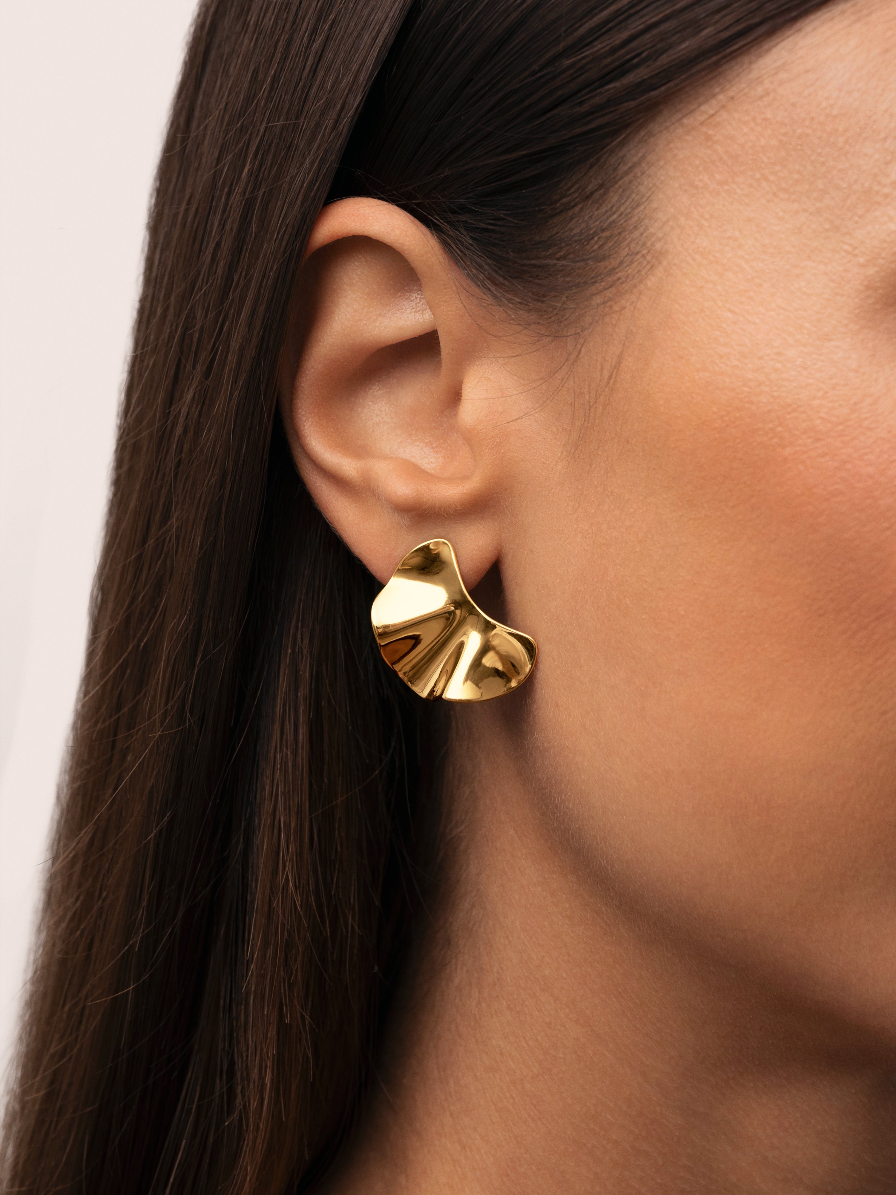 Lora Ohrringe Edelstahl, vergoldet