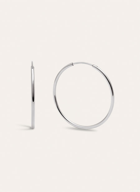 Pendientes Aro Maria L  Acero