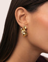 Pendientes Petal Acero Baño Oro