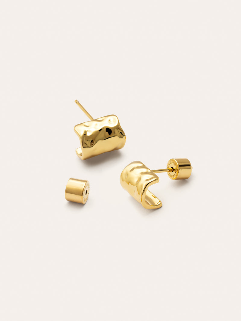 Boucles d'oreilles Marea plaqué or