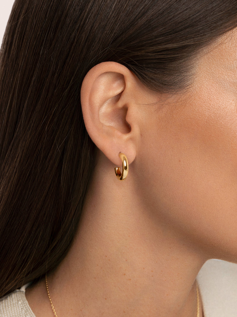 Nairo Creolen, Edelstahl vergoldet