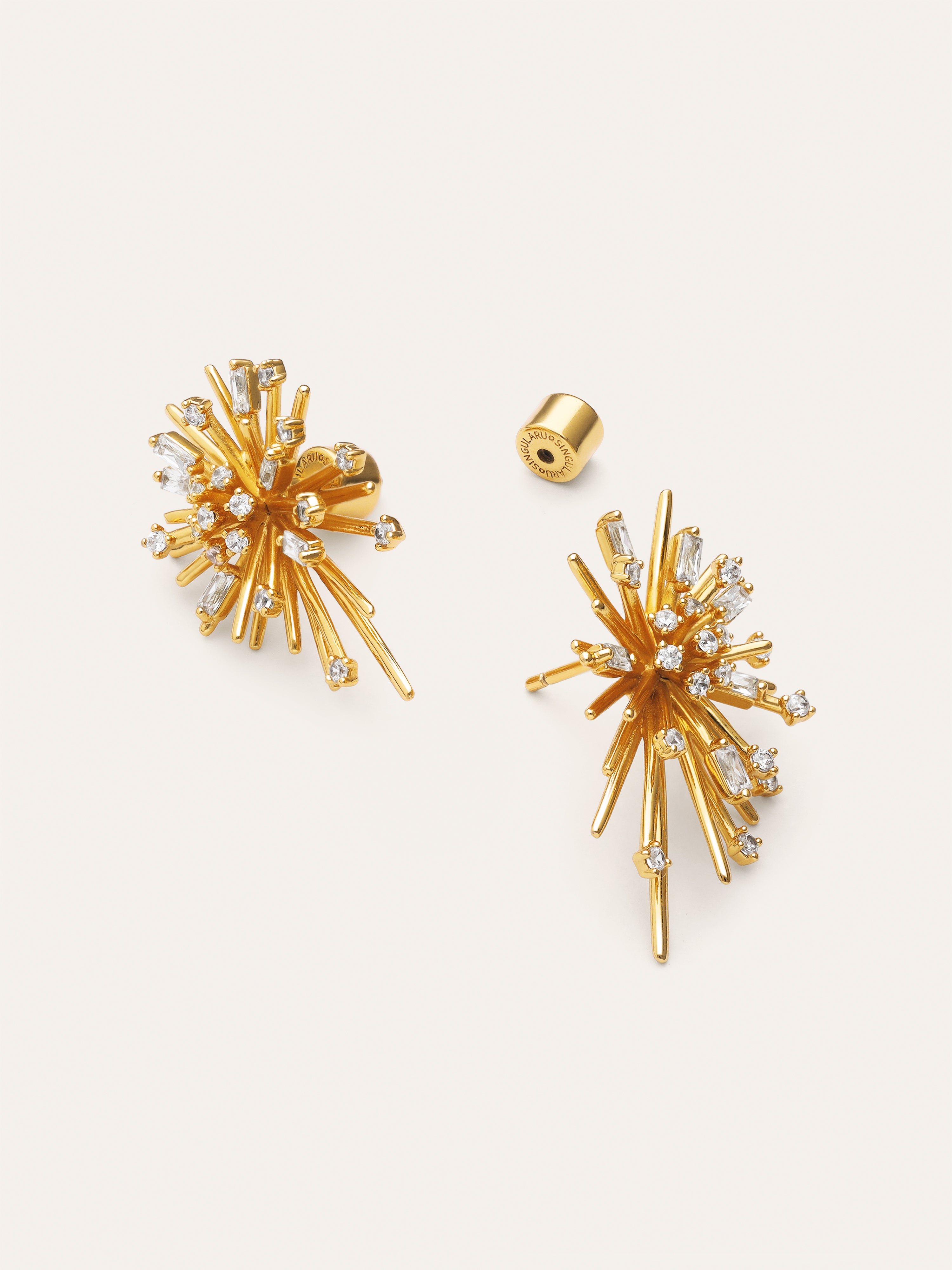 Fireworks Gold Earrings