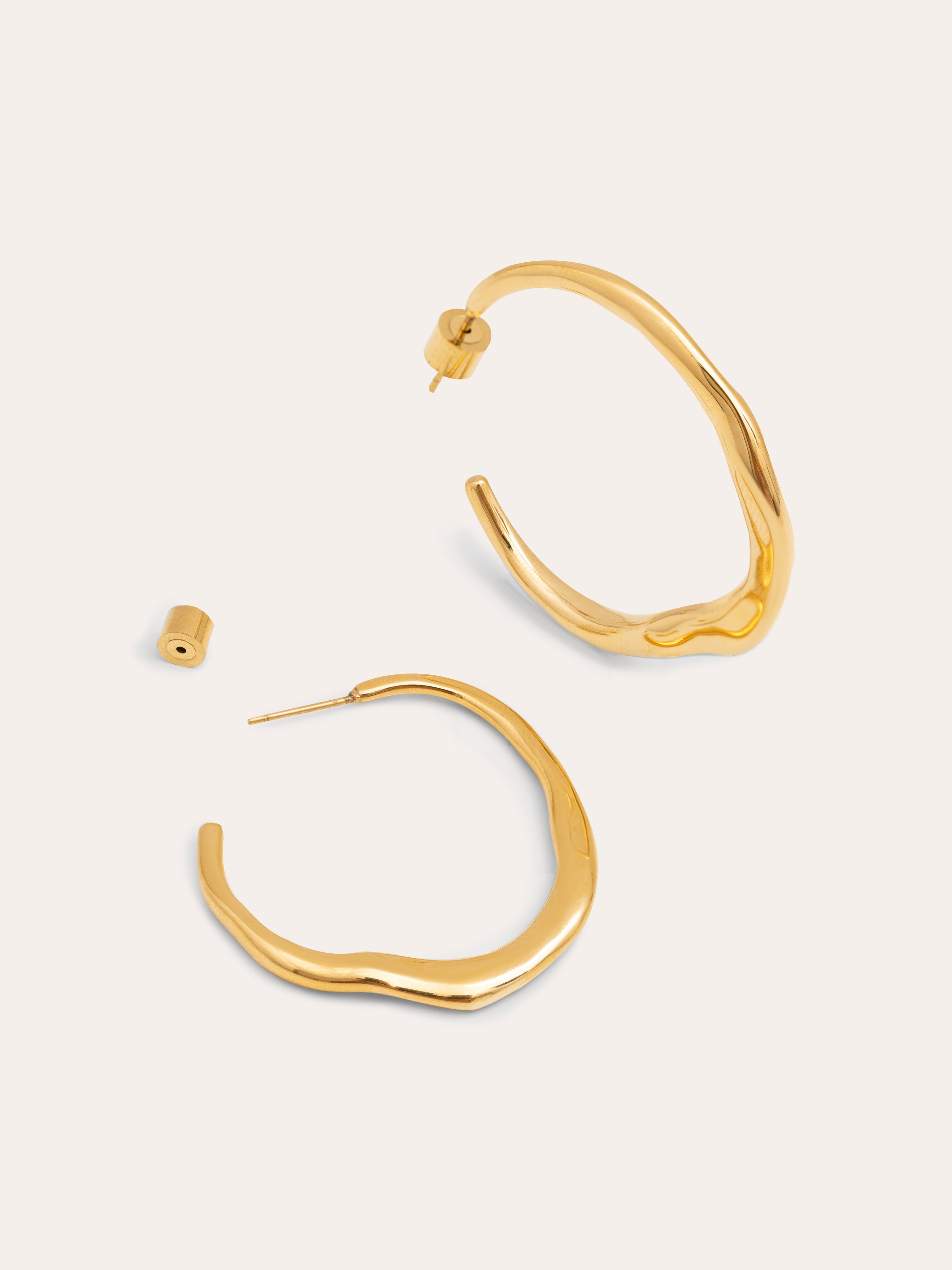 Odette Stainless Steel Gold Earrings