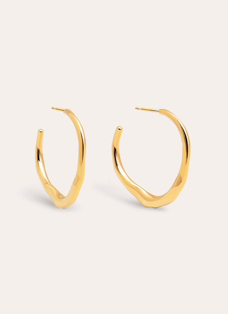 Odette Stainless Steel Gold Earrings