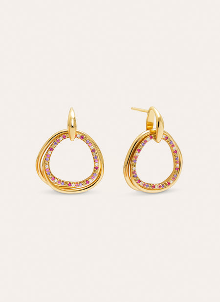 Oria Colors Ohrringe, vergoldet