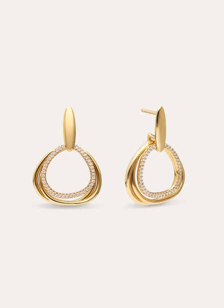 Oria Ohrringe vergoldet