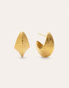 Pendientes Organic Shape Acero Baño Oro
