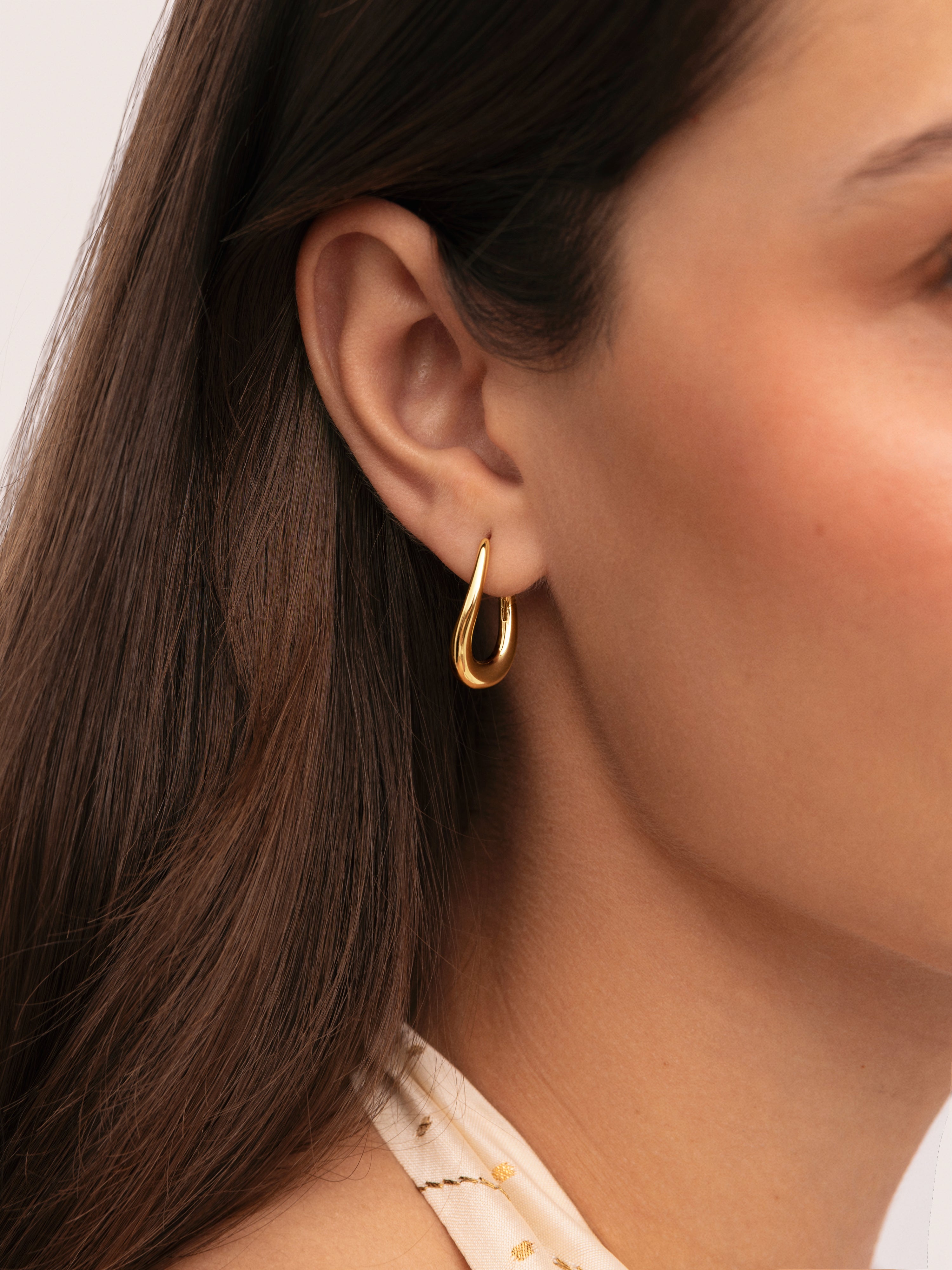 Paloma Gold-Plated Hoop Earrings