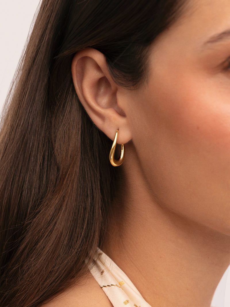 Paloma Gold-Plated Hoop Earrings