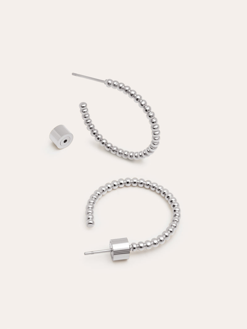 Pendientes Pebble Dots M Acero