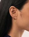 Pendientes Polar Star Baño Oro