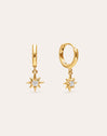 Pendientes Polar Star Baño Oro