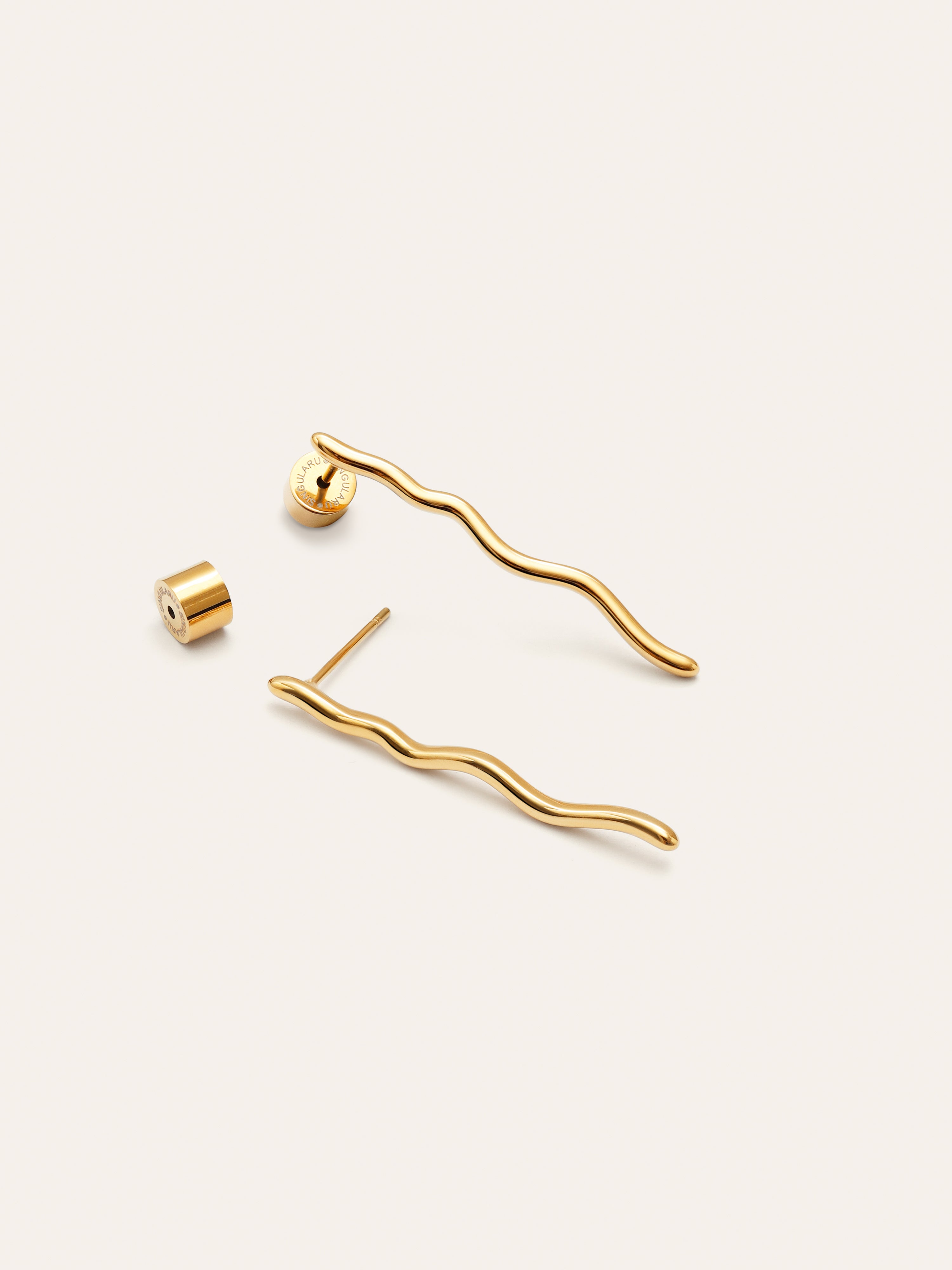 Schlangen-Ohrringe vergoldet