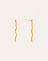Schlangen-Ohrringe vergoldet