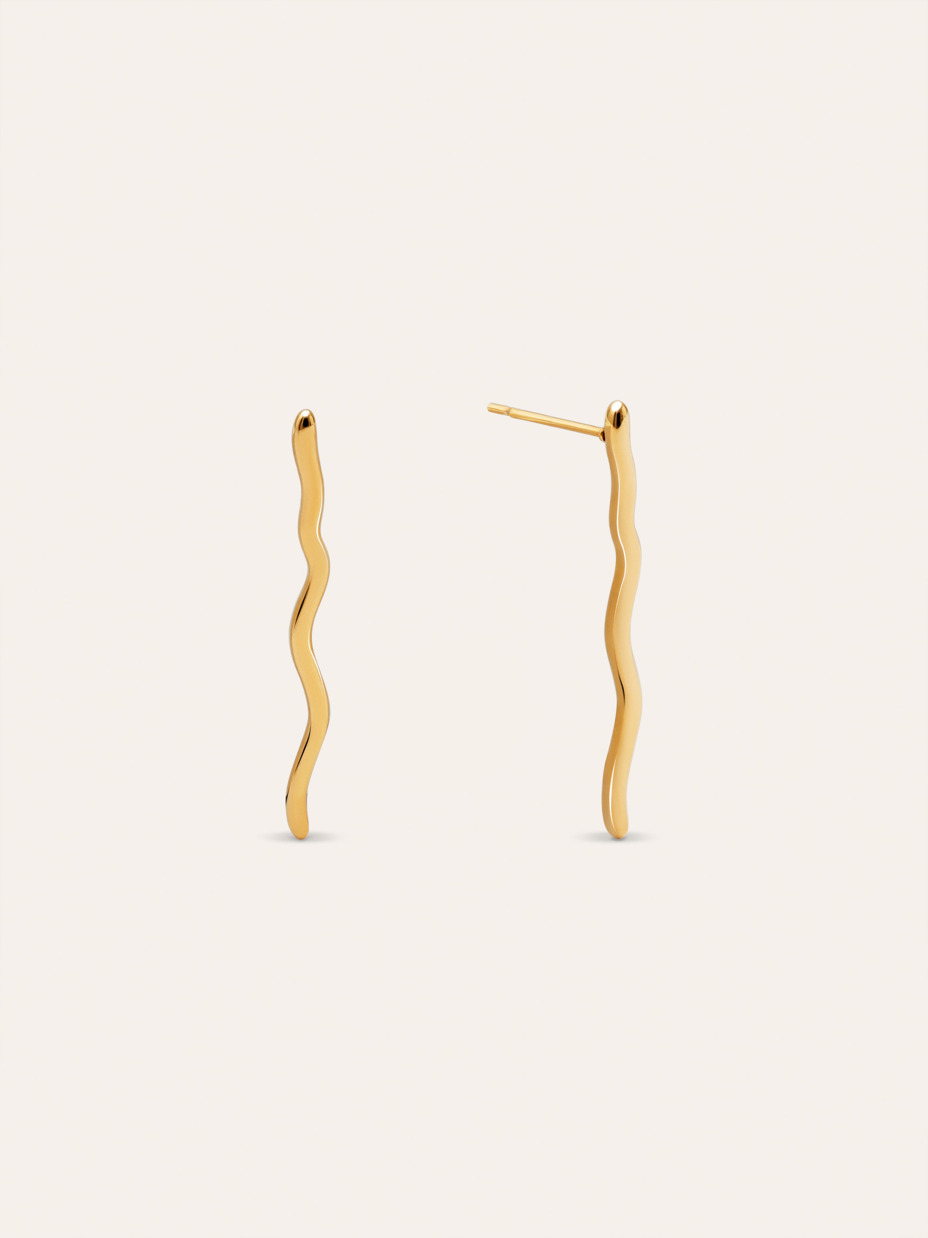 Schlangen-Ohrringe vergoldet