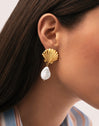 Boucles D'oreilles Shelly Perle Acier Plaqué Or