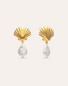 Boucles D'oreilles Shelly Perle Acier Plaqué Or