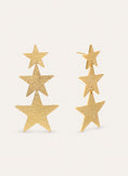 Pendientes Shinning Stars Acero Baño Oro