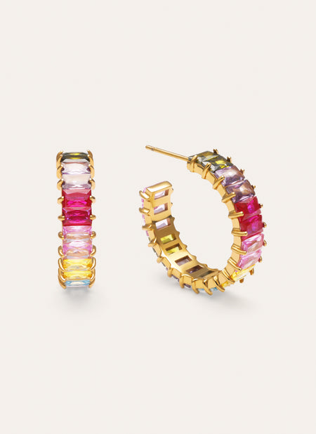 Pendientes Sia Berries Acero Baño Oro