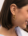 Pendientes Sister Twine Acero Baño Oro