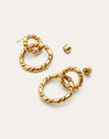 Pendientes Sister Twine Acero Baño Oro