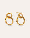Pendientes Sister Twine Acero Baño Oro