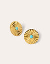 Solei Turquoise Gold Earrings