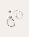 Spiraling Stainless Steel Earrings 