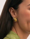 Boucles d'oreilles Sunna Acier Plaqué Or