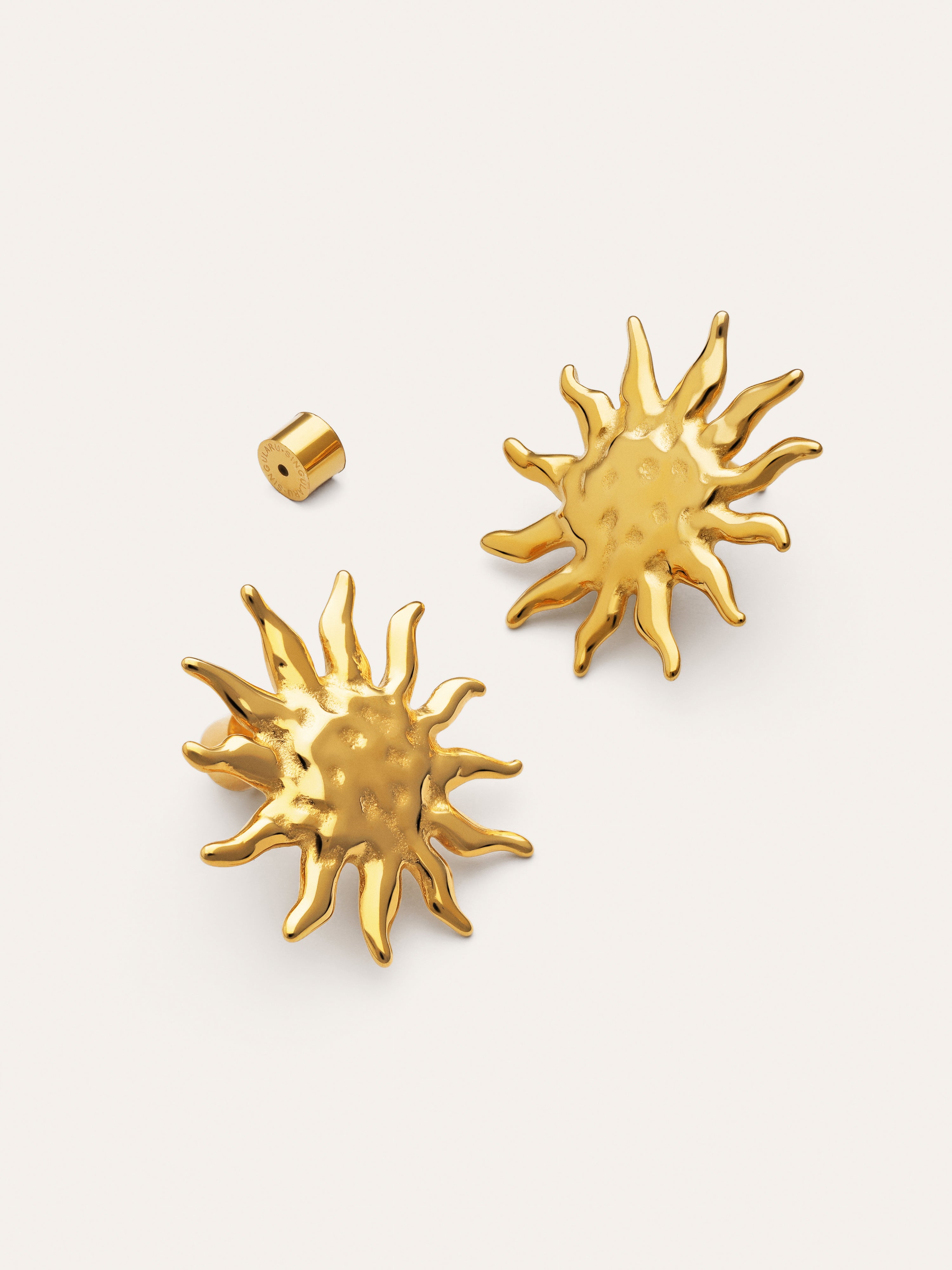 Boucles d'oreilles Sunna Acier Plaqué Or