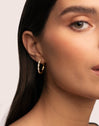 Pendientes Aro Tressia Spark Baño Oro