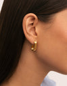 Triple Urban Stainless Steel Gold Earrings