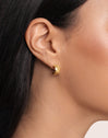 Tweed Stainless Steel Gold Earrings