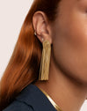 Waterfall Stainless Steel Gold Earrings 