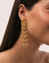 Zafira Shells Ohrringe aus Stahl mit 18kt Goldbeschichtung