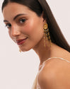 Zafira Shells Ohrringe aus Stahl mit 18kt Goldbeschichtung