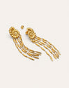 Zafira Shells Ohrringe aus Stahl mit 18kt Goldbeschichtung