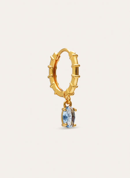 Single Hoop Earring Azulis Gold-Plated