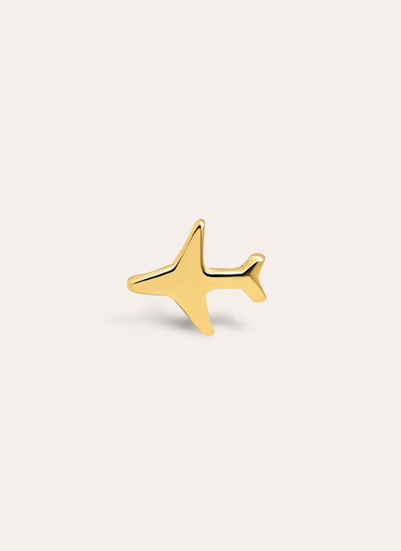 Plane Gold Single Earring