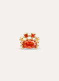 Pendiente Suelto Sea Crabby Baño Oro