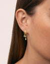 Double Drip Gold Single Earring