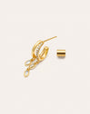 Double Drip Gold Single Earring
